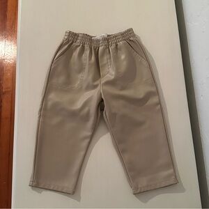 Zara vegan leather toddler pants
